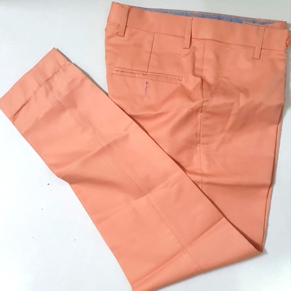 AD & DV ORANGE PANT TROUSER SLIM FIT - Picture 2 of 4